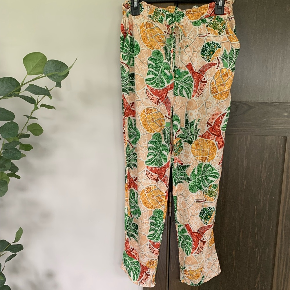 Farm Rio for Anthropologie Tropical Pants